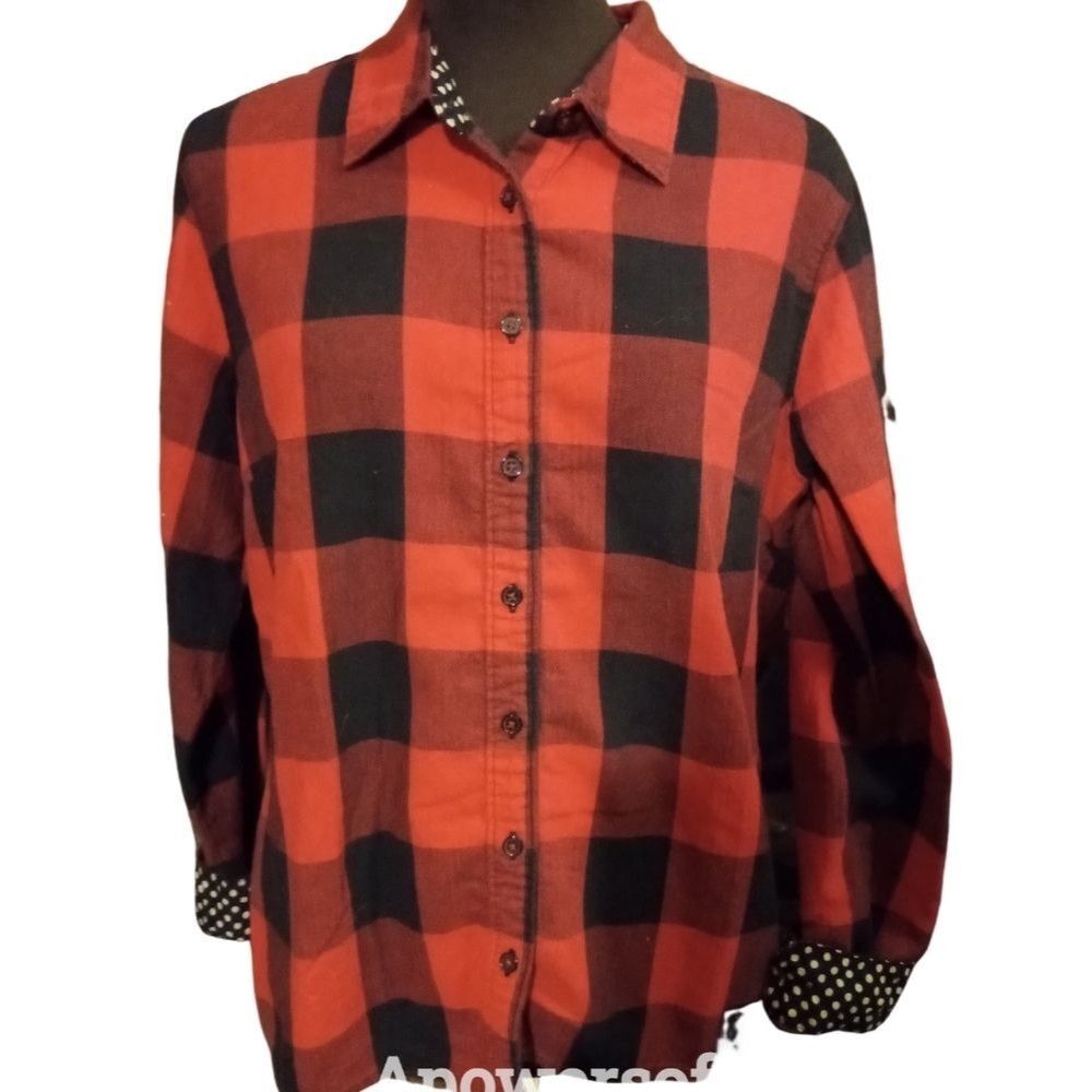Buffalo Plaid Button Front Shirt